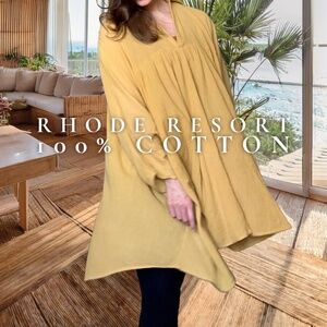 RHODE Resort Oversized 100% Cotton Dress